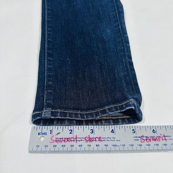 PAIGE Callie Crop Mid Rise Denim Blue Jeans Women Size 26x26 EUC - Picture 10 of 10